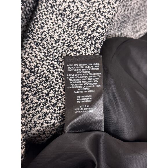 Aritzia Jacket Small Womens Babaton Index Blazer Double Breasted Tweed - Picture 8 of 8